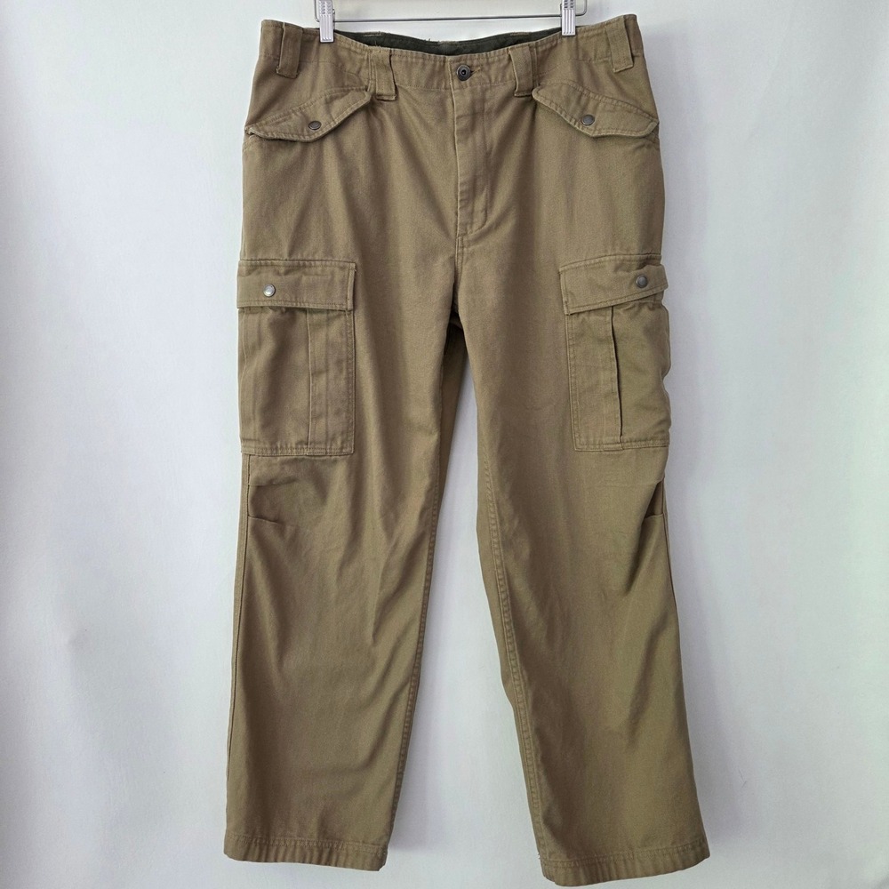 Duluth Trading Co Cargo Pants Brown 100% Cotton‎ Workwear Mens 40x32
